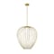 Z-Lite Savanti Pendant, 1-Light, 22 In.W x 25.5 In.H, Modern Gold/White Opal 7507-22MGLD - alternate 5